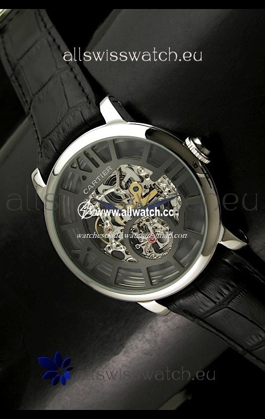 Cartier Ronde de in Skelton Grey Dial