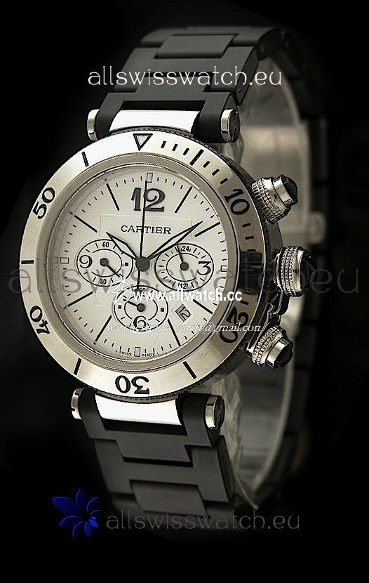 Cartier Pasha de in White Strap