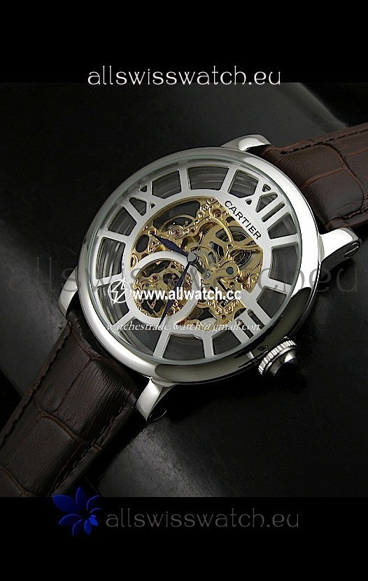 Cartier Ronde de in Skelton Gold Dial