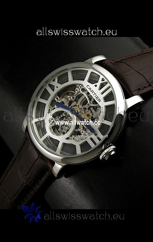 Cartier Ronde de in Skelton Grey Dial