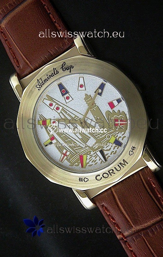 Corum Admiral's Cup in Brown Strap