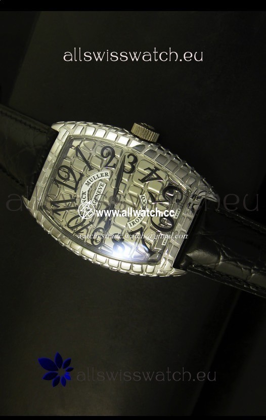 Franck Muller Casablanca Iron Croco in Steel Case