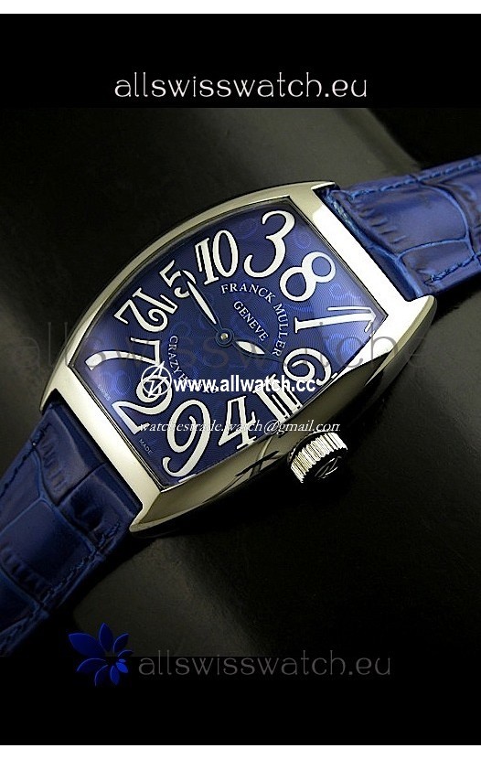 Franck Muller Crazy Hours in Blue Dial