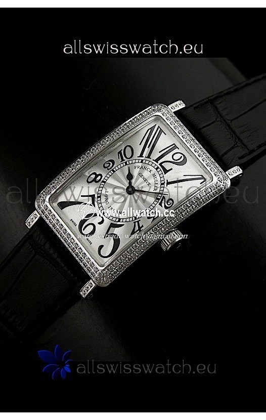 Franck Muller Long Island in Silver White Dial