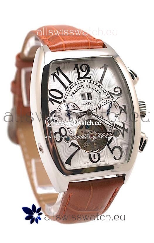 Franck Muller Conquistador Tourbillon in Brown Strap