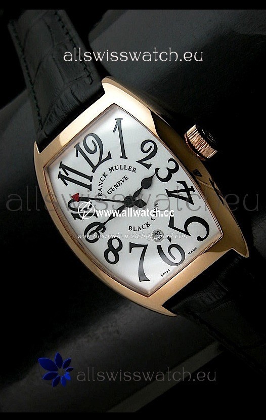 Franck Muller Black Casa in White Dial