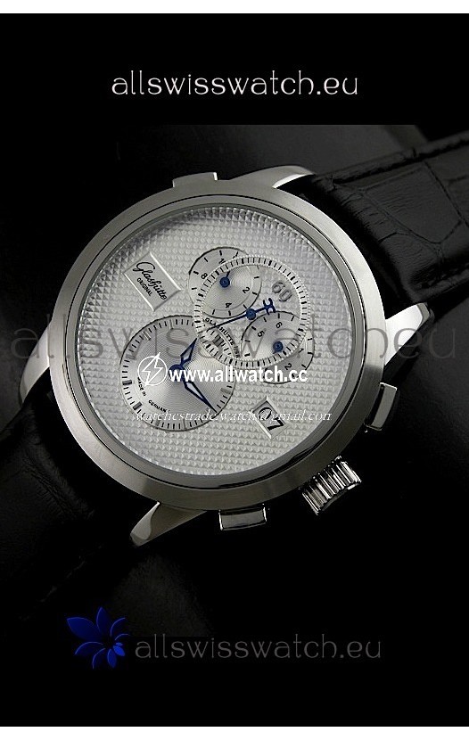 Glashuette ST. Steel in White Dial