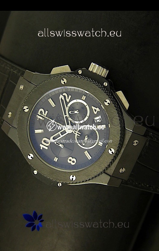 Hublot Big Bang Black Ceramic Case in Quartz Movement
