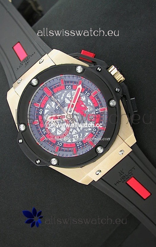 Hublot Big Bang King Power Manchester United Japanese Rose Gold