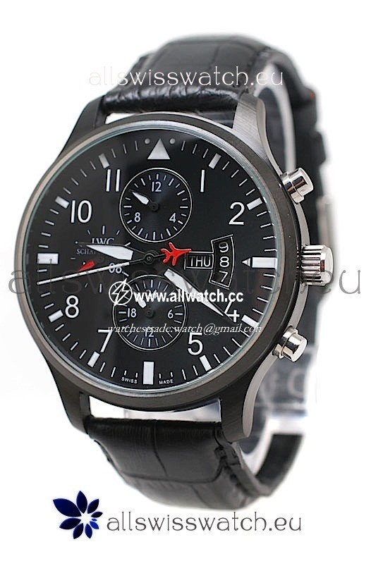 IWC Pilot Spitfire Automatic PVD in Black