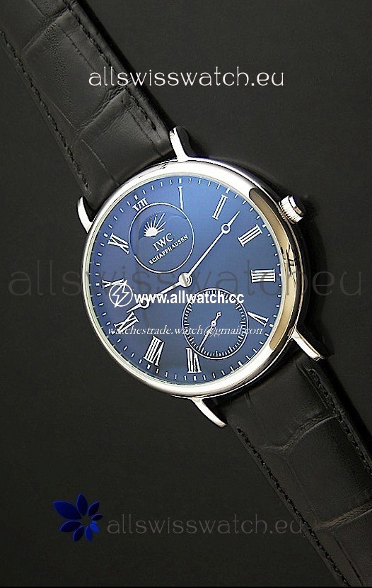 IWC Vintage Portifino MoonPhase in Black Dial