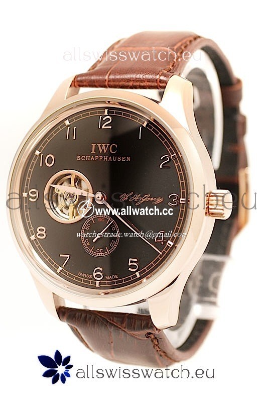 IWC Portuguese Regulateur Tourbillon in Black Dial