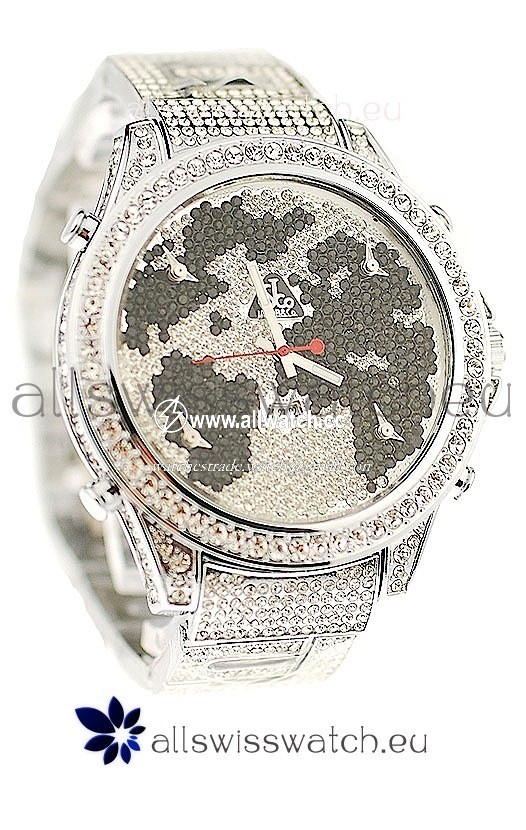 Jacob & Co Diamond in Black/White Diamond Dial