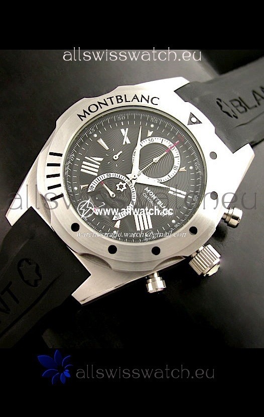 Mont Blanc Star in Black Dial