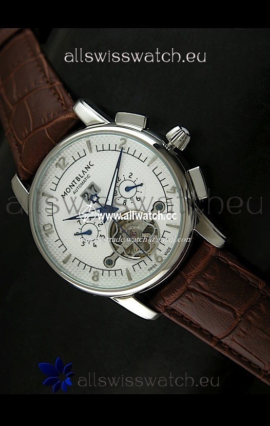 Mont Blanc Flying Tourbillon in White Dial