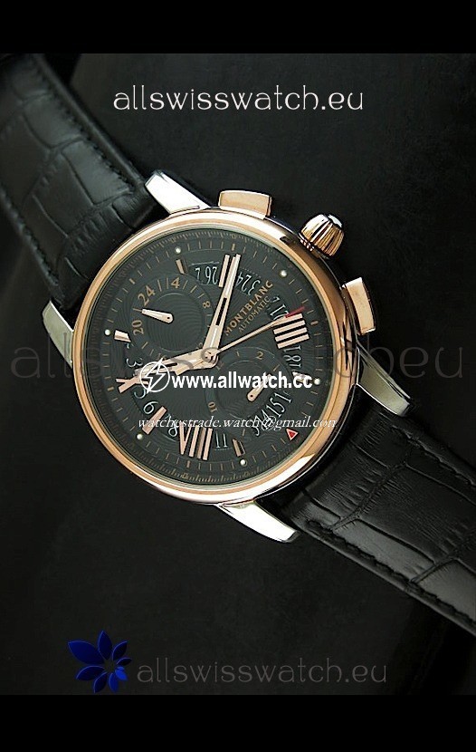 Mont Blanc Automatic Chronograph Black Dial