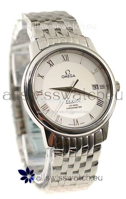 Omega Co-Axial Deville Steel in White Dial