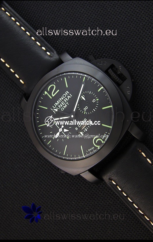 Panerai Luminor GMT 8 Days Power Reserve PVD Case