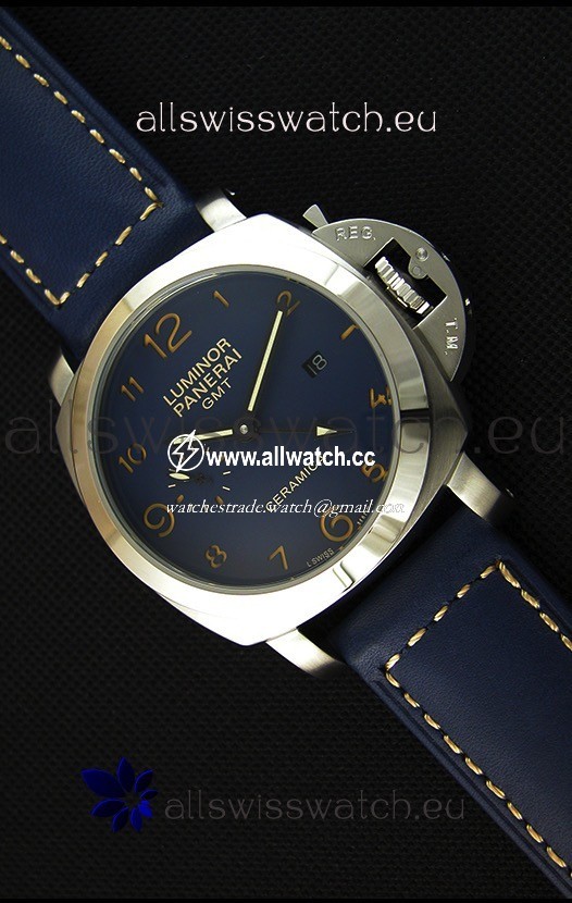 Panerai Luminor Marina GMT Ceramica Stainless Steel