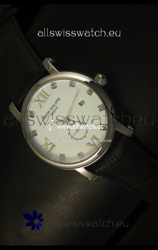 Patek Philippe Calatrava Stainless Steel Diamonds Hour Markers