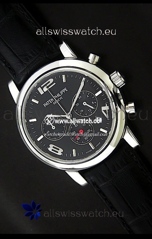 Patek Philippe Perpetual Calender Steel in Black Dial