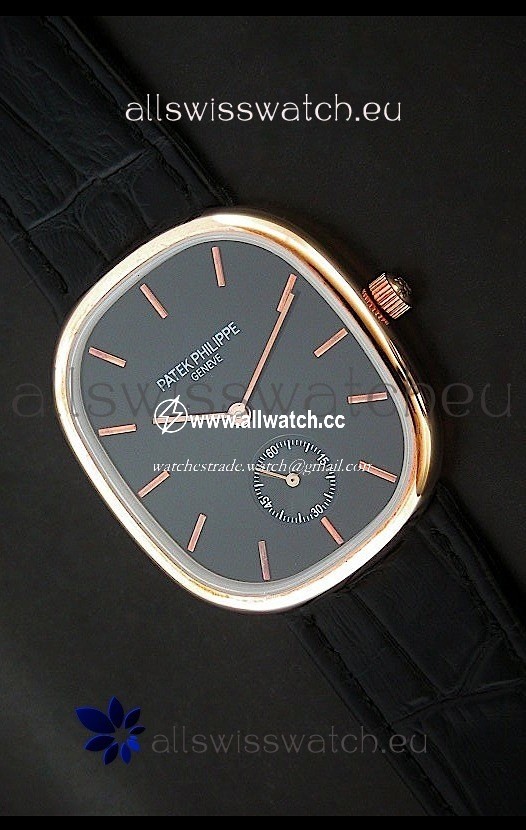 Patek Philippe Mens Golden Elipse in Rose Gold
