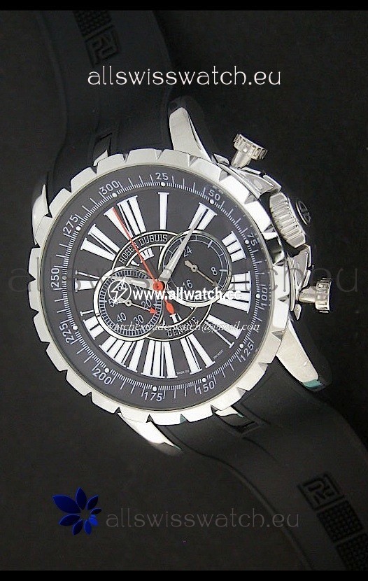 Roger Dubius Excalibur Chronoexcel in Black Dial