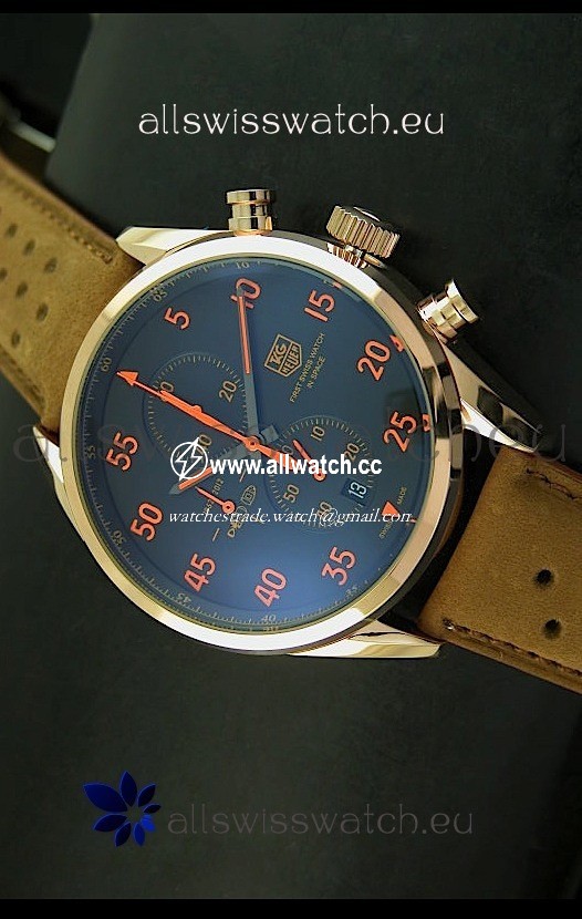 Tag Heuer Carrera 1887 SpaceEX Edition Quartz in Pink Gold
