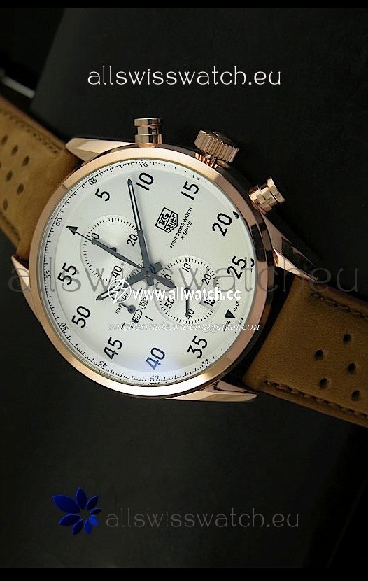 Tag Heuer Carrera 1887 SpaceEX Edition Quartz in Pink Gold