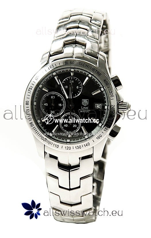 Tag Heuer Link 200 Meters Quartz in Black Dial