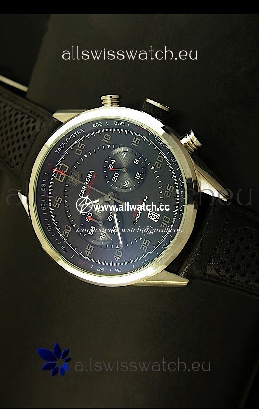 Tag Heuer Carrera Calibre 36 Flyback Black Dial - Quartz Movement