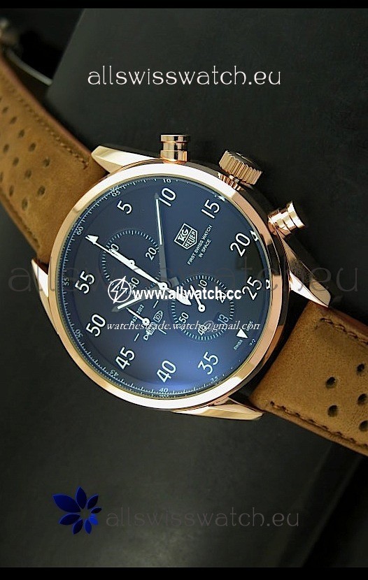 Tag Heuer Carrera 1887 SpaceEX Edition Quartz in Pink Gold