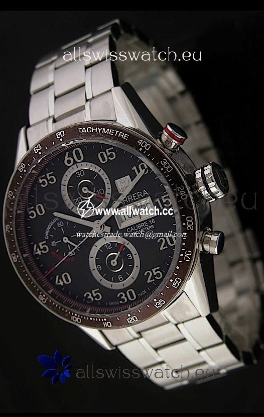 Tag Heuer Carrera Calibre 16 Japanese in Brown Dial