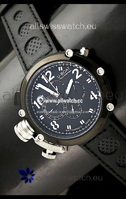 U-Boat Flightdeck Rattrapante Automatic in Black Dial