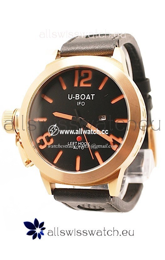 U-Boat Classico Gold in Black Dial