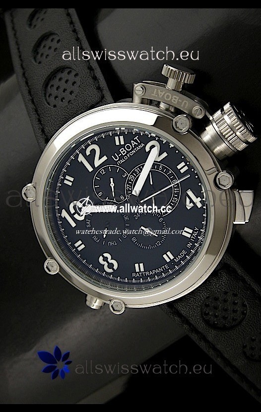 U-Boat Flightdeck Rattrapante Automatic in Steel Casing