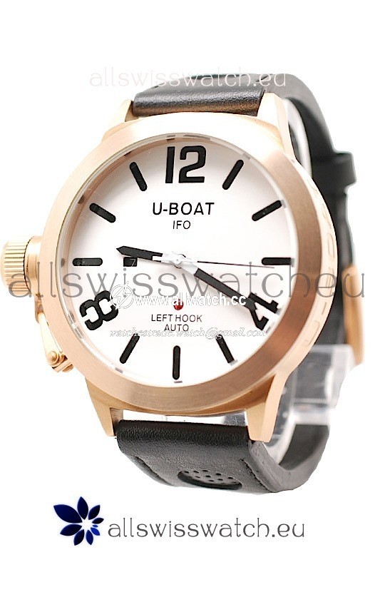 U-Boat Classico Gold in White Dial