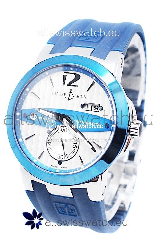 Ulysse Nardin Executive Dual Time in Persian Blue Bezel