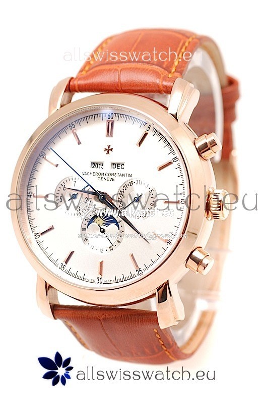 Vacheron Constantin Malte Perpetual Chronograph in White Dial