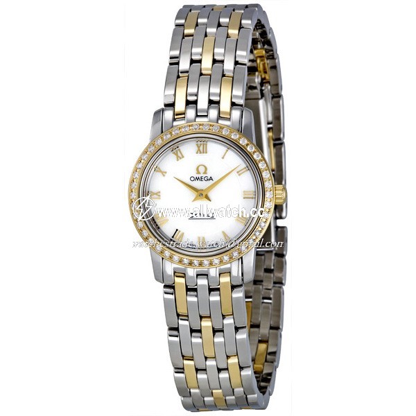 Omega 4375.71 DeVille Ladies Quartz Stainless Steel