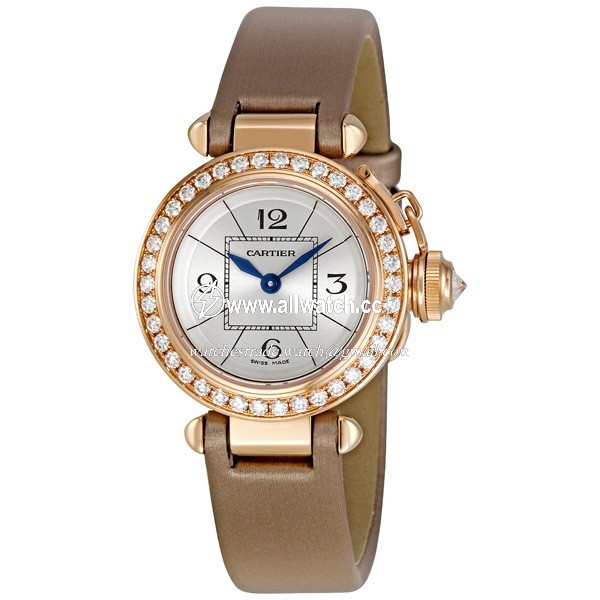 Cartier WJ124026 Pasha de Cartier Ladies Quartz 18K Rose Gold