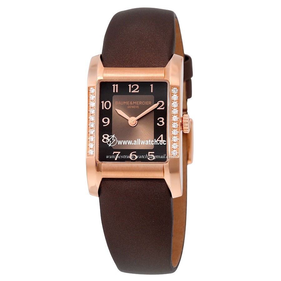 Baume et Mercier 10093 Hampton Ladies Quartz 18kt Rose Gold