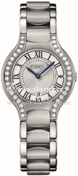 Ebel 1216069 Beluga Ladies Quartz Stainless Steel Set with Diamond