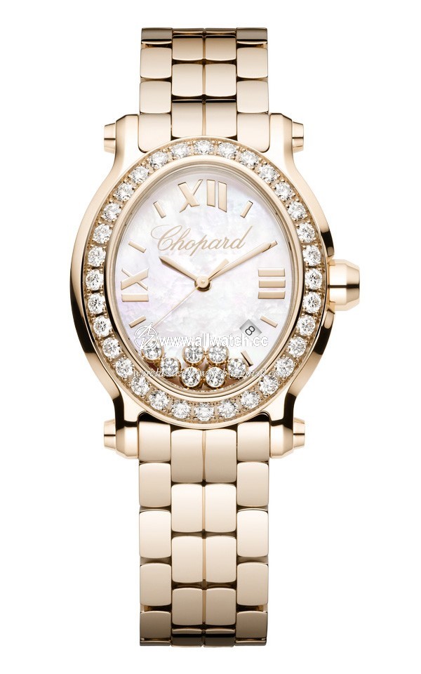 Chopard 275350-5004 Happy Sport Ladies Quartz 18kt Rose Gold