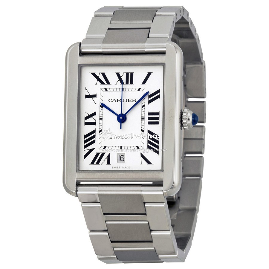 Cartier W5200028 Tank Mens Automatic Stainless Steel