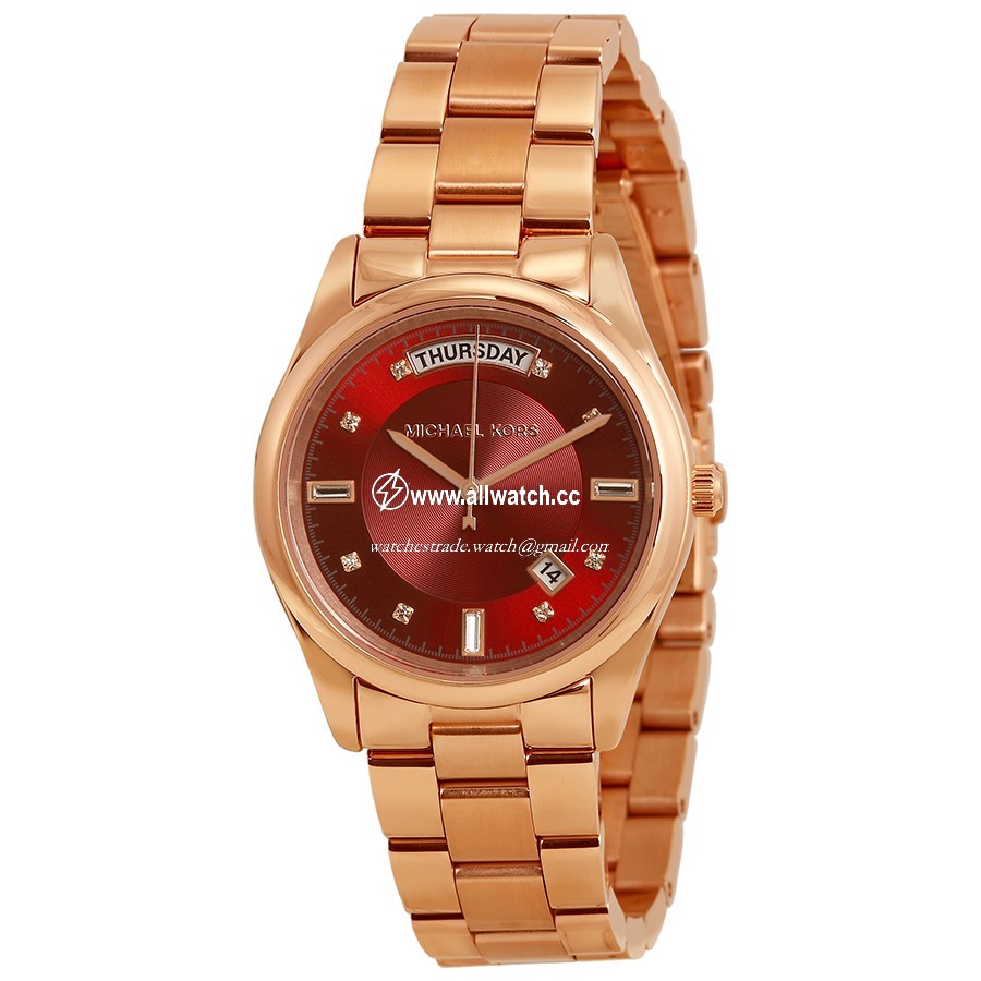 Michael Kors MK6103 Ladies Quartz Rose Gold-tone Stainless Stee