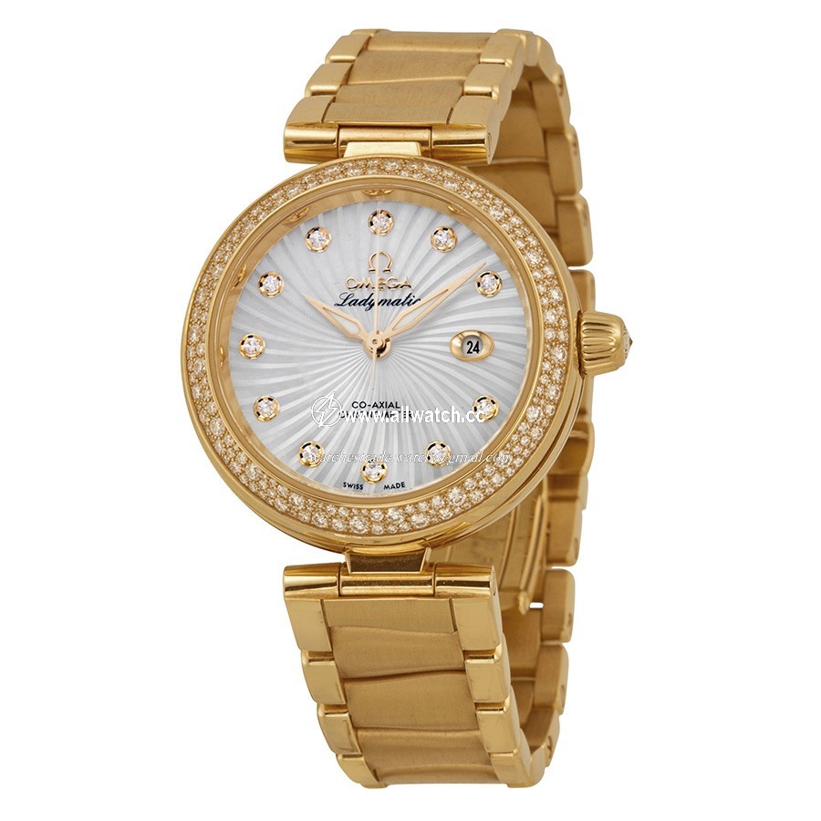 Omega 425.65.34.20.55.002 Ladies Automatic 18kt Yellow Gold