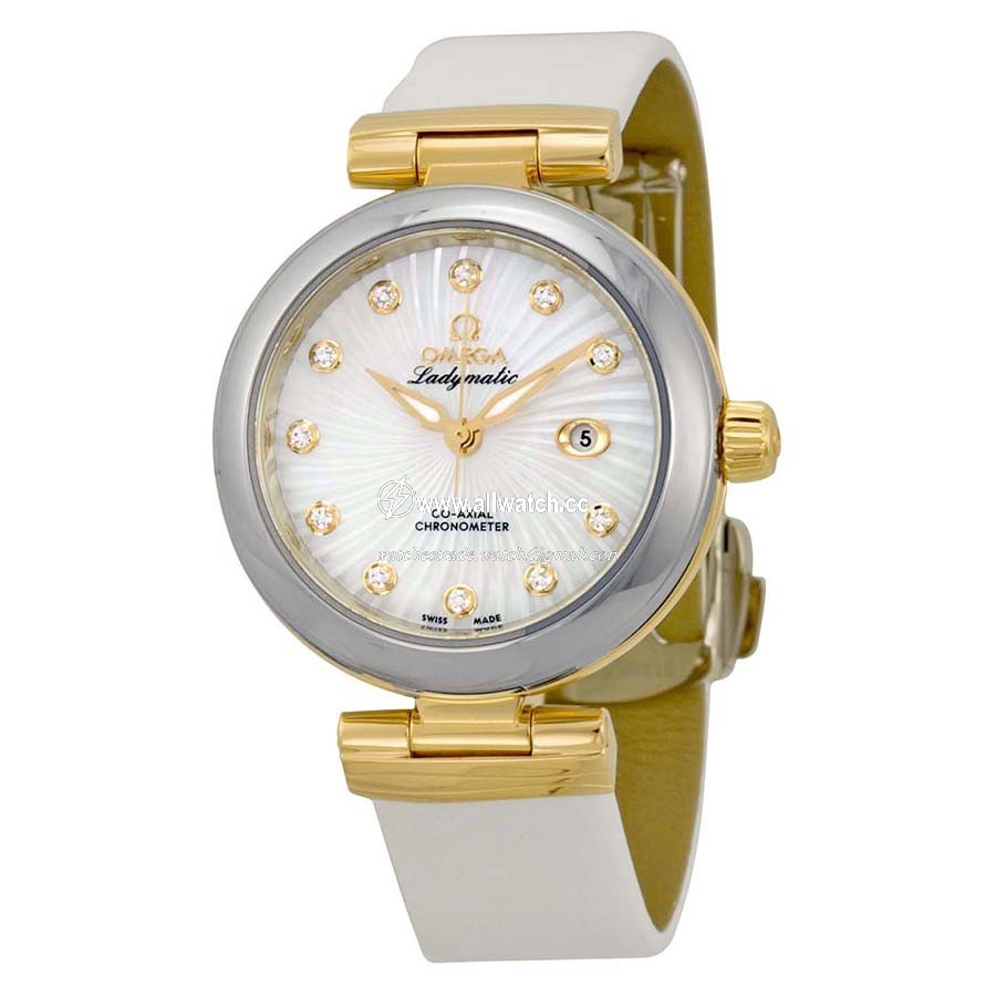 Omega 42522342055002 Ladymatic Ladies Automatic Stainless Steel and 18kt Yellow Gold