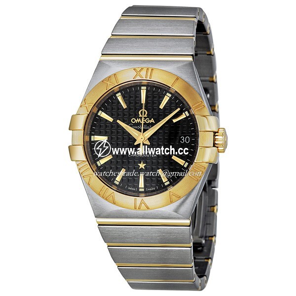 Omega 123.20.35.20.01.002 Constellation Mens Automatic Stainless Steel and Yellow Gold