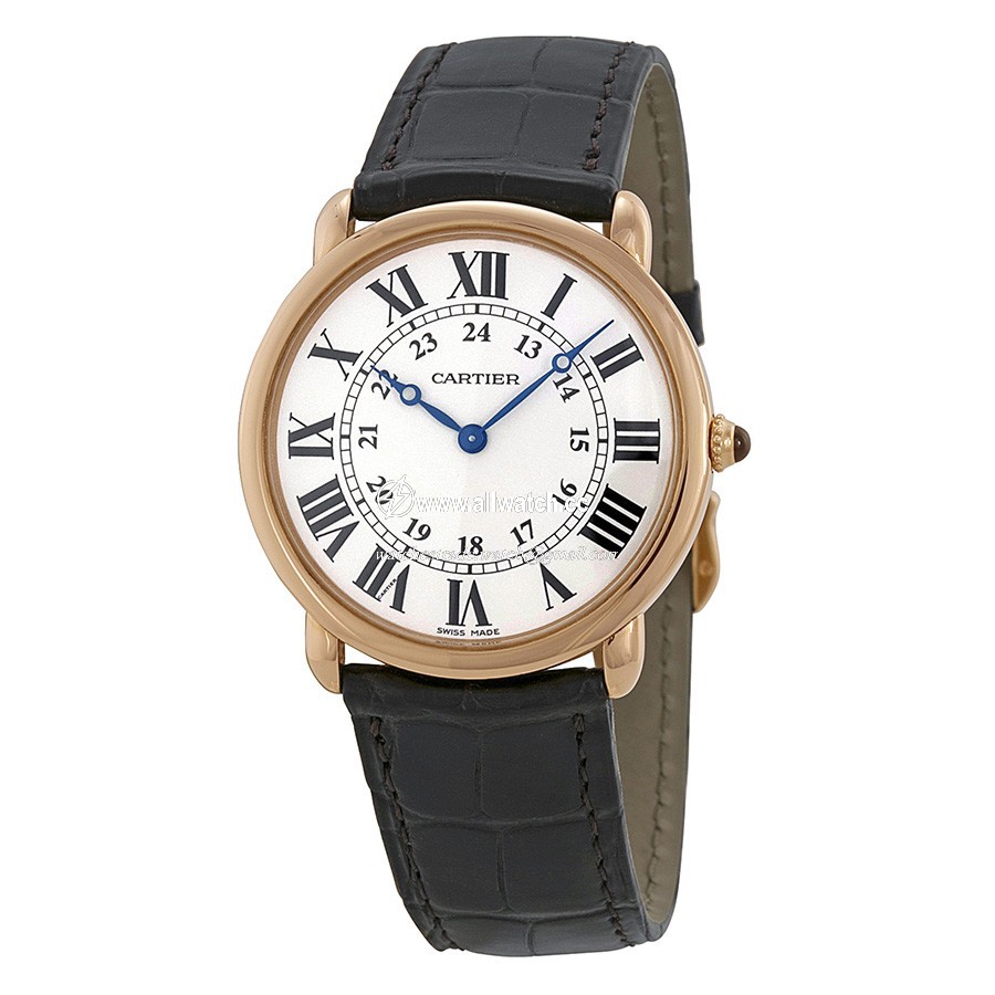 Cartier W6800251 Ronde Louis Cartier Mens Hand Wind 18kt Rose Gold
